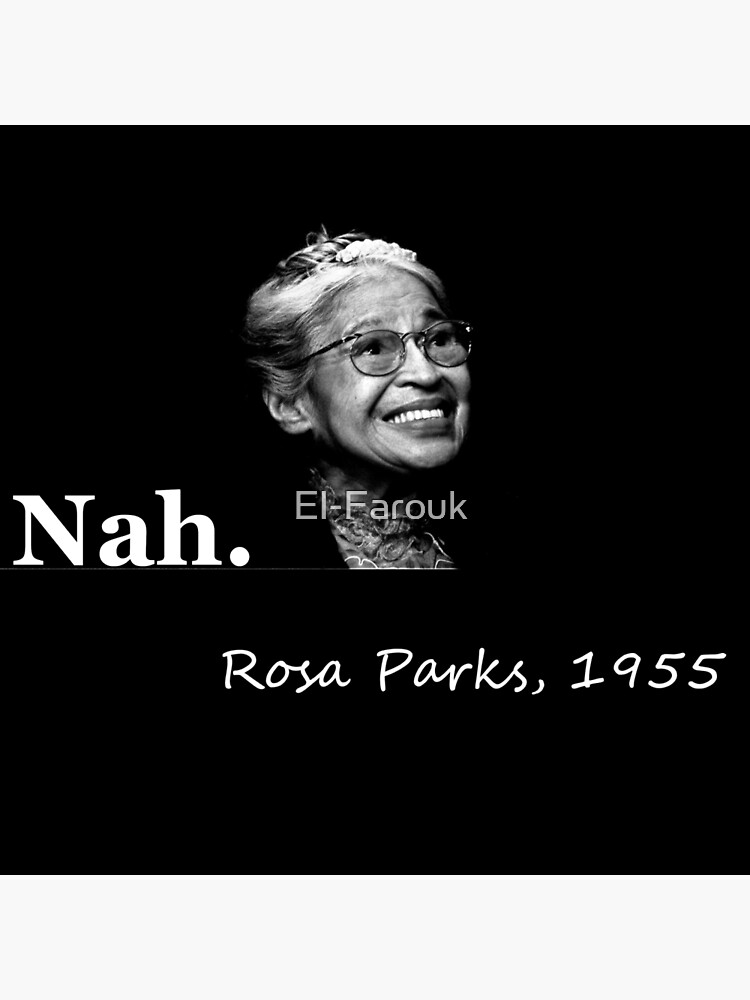 Rosa Parks Nah Postcard By El Farouk Redbubble