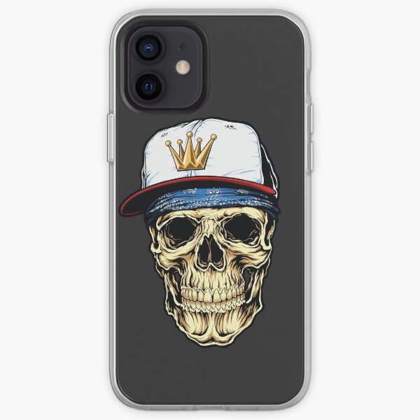 Skull king hat iPhone Soft Case