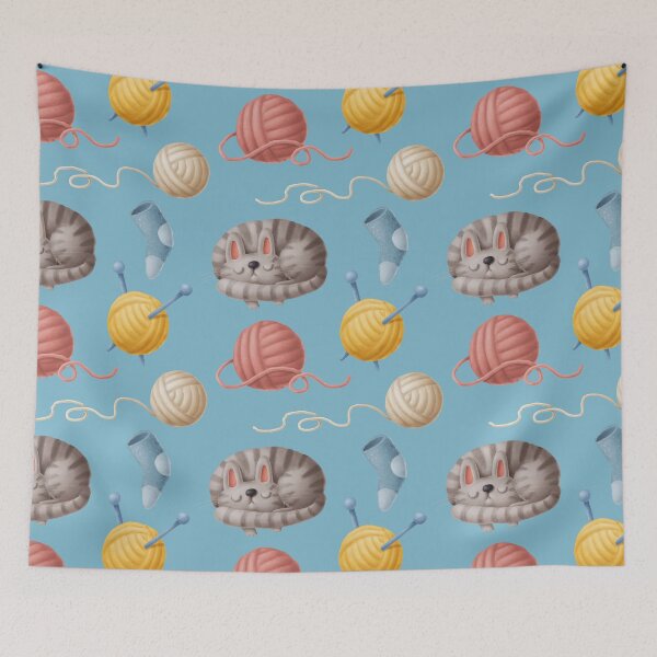 Item preview, Knitting With Cat designed and sold by LuciaS.