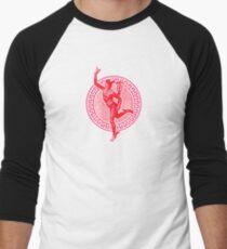 Camiseta ¾ bicolor para hombre Mercury I - Pink Variant