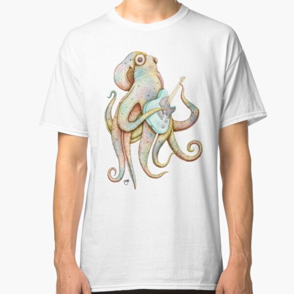 POLAH - the axe wielding Octopus (on Aqua) Classic T-Shirt