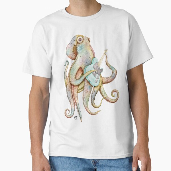 Item preview, POLAH - the axe wielding Octopus (on Aqua) designed and sold by ShorelineSally.