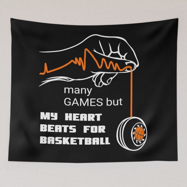 Item preview, My Heart beats for basketball designed and sold by vibeno1.