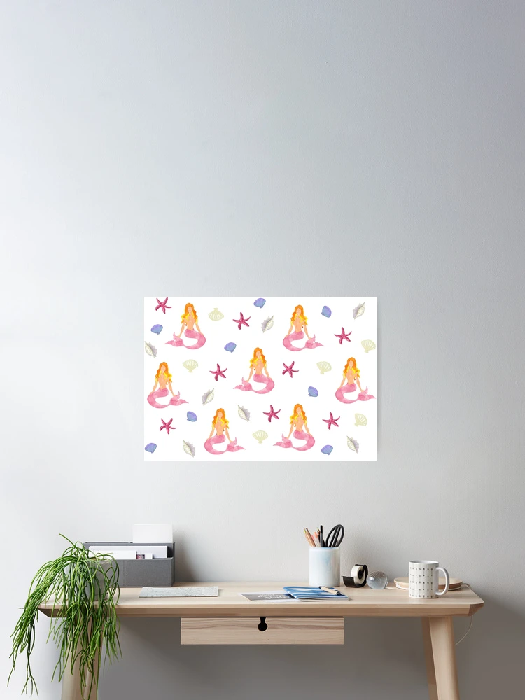 Thumbnail 2 of 3, Poster, Mermaid pattern designed and sold by Radoi Florin.