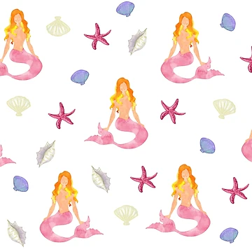 Artwork thumbnail, Mermaid pattern by Radoi Florin