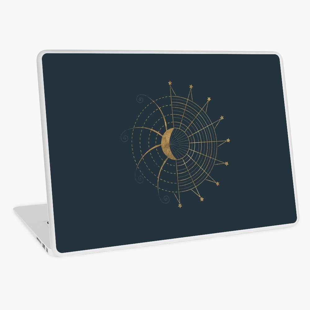 Sci-Fi Sun and Moon Symbol Laptop Skin