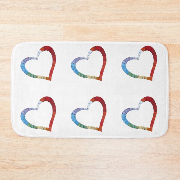 Item preview, mosaic heart in rainbow colors designed and sold by Adriana Zoon.