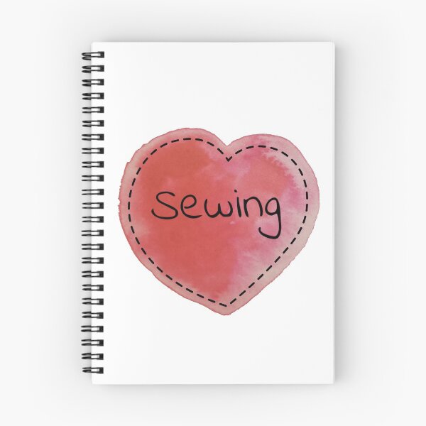 Item preview, Watercolor Haberdashery Stitched Love Sewing  designed and sold by RosalieReeves.