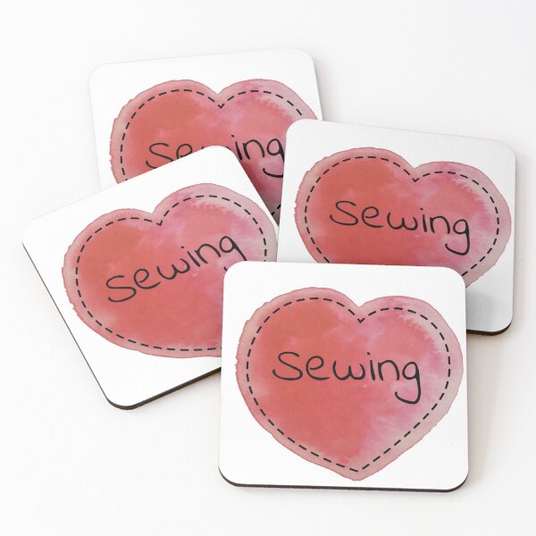 Item preview, Watercolor Haberdashery Stitched Love Sewing designed and sold by RosalieReeves.