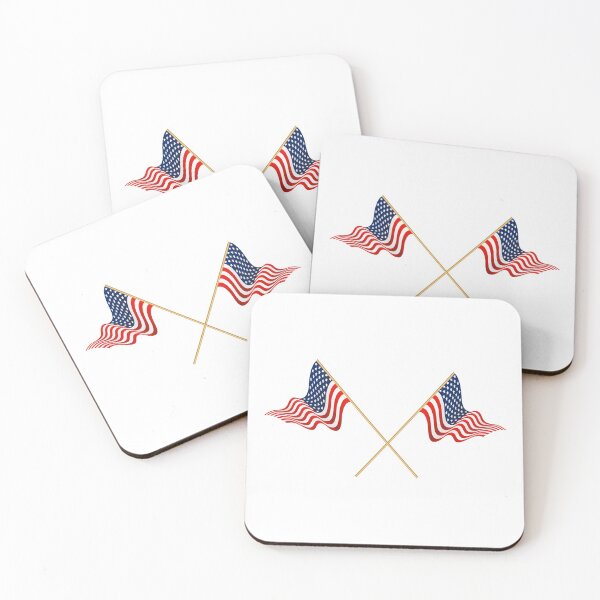 Item preview, Banderas cruzadas de Estados Unidos designed and sold by BankrobberGus.