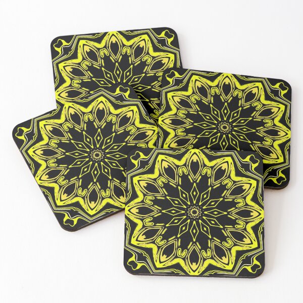 Item preview, Camaieu Yellow Mandala, motif 1, by Bennydoscope designed and sold by Bennydoscope.