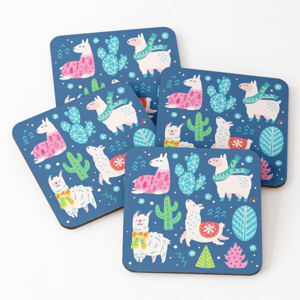 Item preview, Happy winter llamas designed and sold by PenguinHouse.