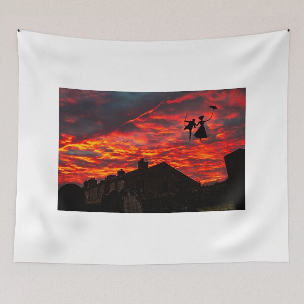 Item preview, Mary And Bert Over Rooftops designed and sold by Sandra Cockayne.