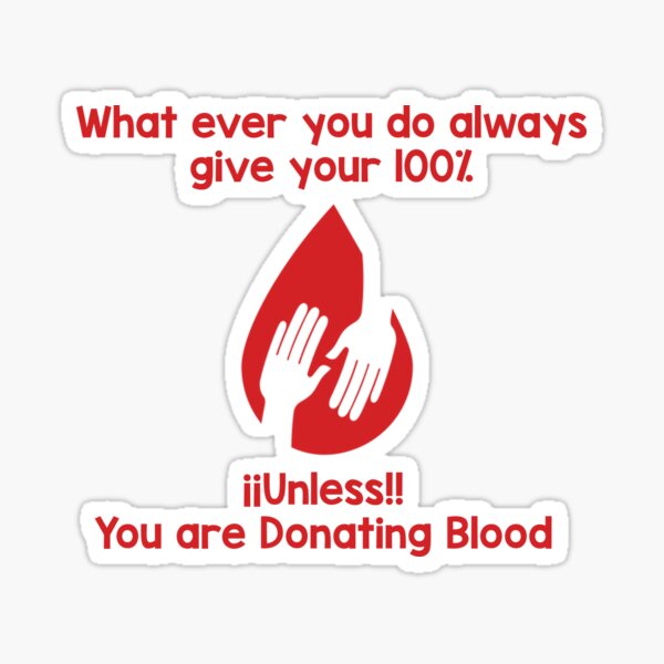 Blood Donation Stickers Redbubble - give blood roblox