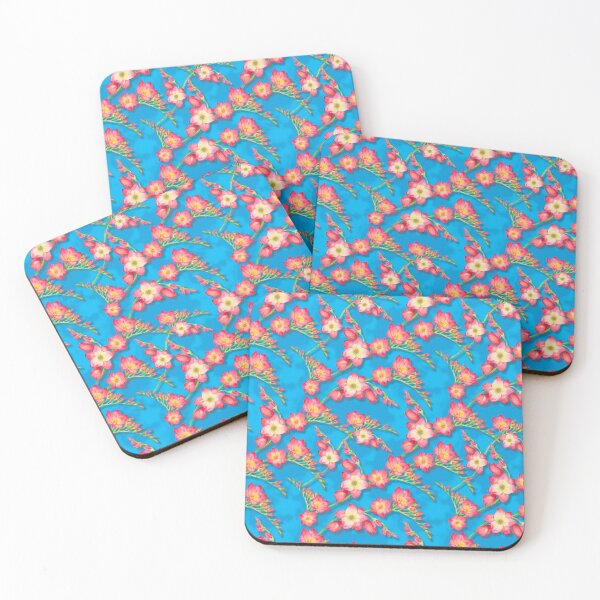 Item preview, Red  freesia flowers designed and sold by babanovaesha.
