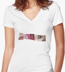 Klaine Courage Women's Fitted V-Neck T-Shirt
