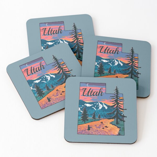 Item preview, Vintage Fish Utah State Map UT Fly Fishing  designed and sold by TeeCreations.
