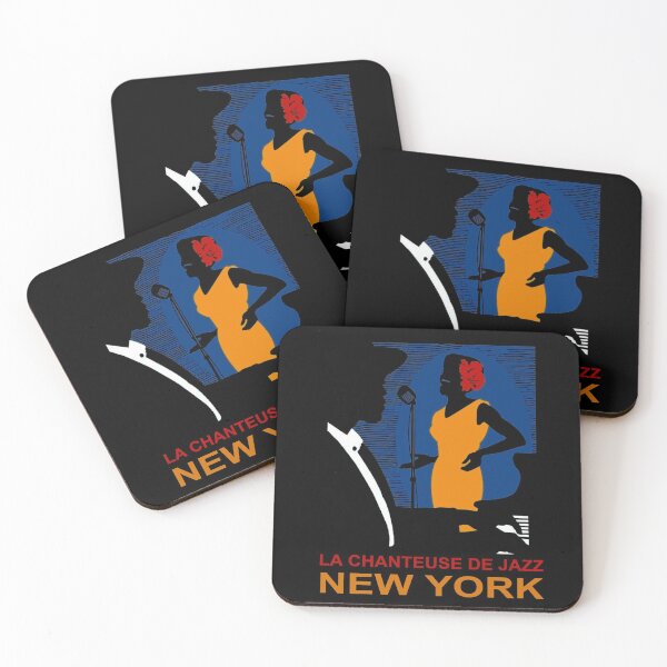 Aperçu de l'œuvre LA CHANTEUSE DE JAZZ NEW YORK: Imprimé Vintage créée et vendue par posterbobs.
