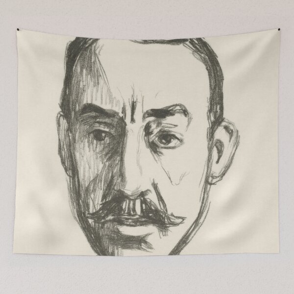 Item preview, Vintage Edvard Munch artwork - Portrait designed and sold by Vintage Designs +.