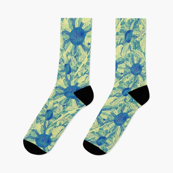 Item preview, Sunflowers (Cyan) designed and sold by RoxanneG.