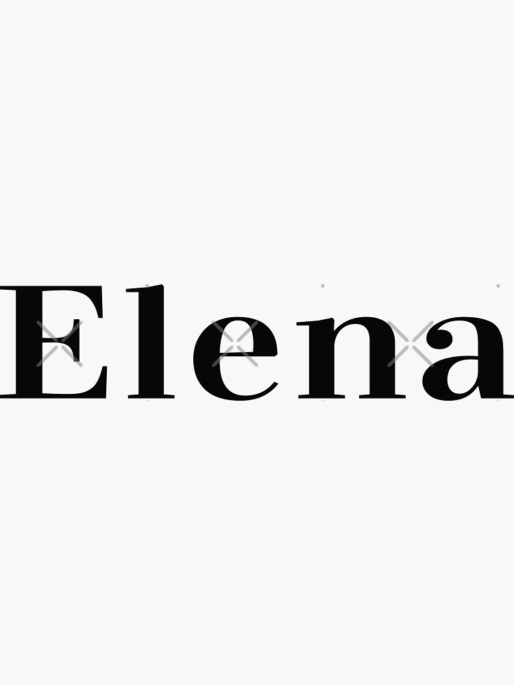 "Elena Name Elena Meaning Shining Light " Sticker for Sale by