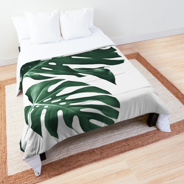 Tropical Monstera Finesse #1 #minimal #decor #art Comforter