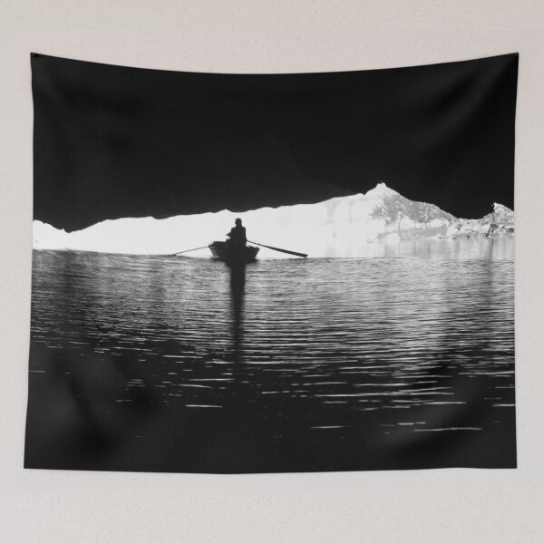 Item preview, Silhouette Rowing Boat River Cave, Tam Coc, Vietnam designed and sold by worldways.