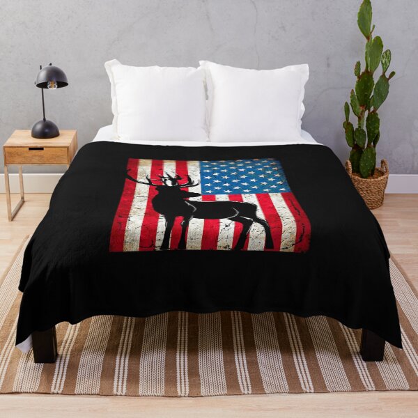 Item preview, Deer Hunting America Flag Vintage designed and sold by romboshirt.