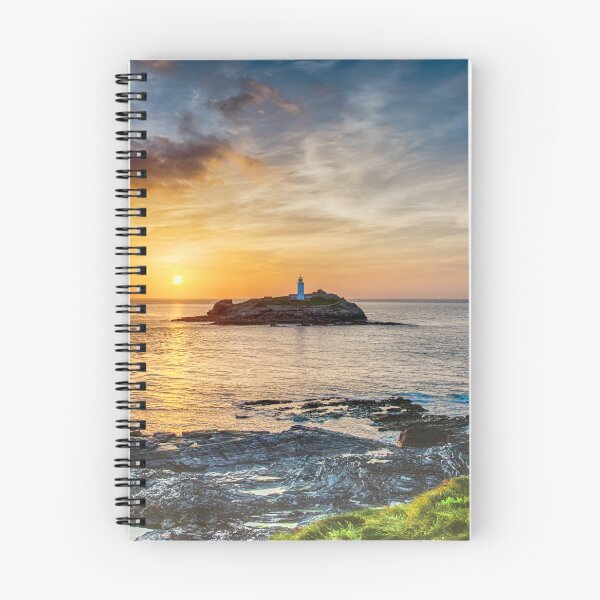 Item preview, Sunset Over Godrevy Lighthouse designed and sold by silvcurl09.