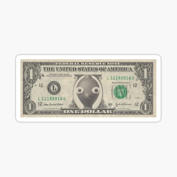 Dollarschein Pikmin Sticker