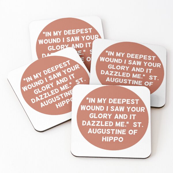 Item preview, St. Augustine of Hippo quote designed and sold by Brooke Therese.
