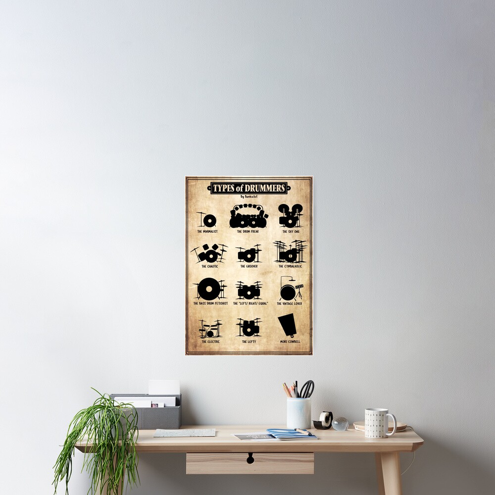 Types of Drummers Poster