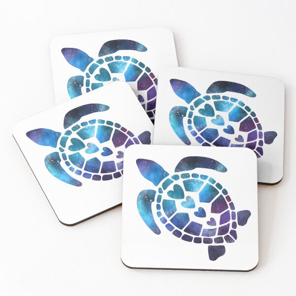 Item preview, Sea Turtle - Swiming in Nebula Space designed and sold by PrettyPittie Shop.