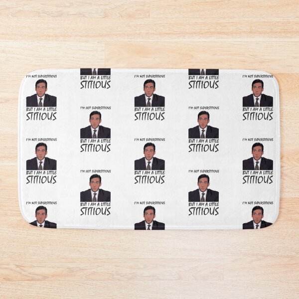 Item preview, "I'm not superstitious... But I am a little stitious" - Michael Scott  designed and sold by Only-TheOffice.
