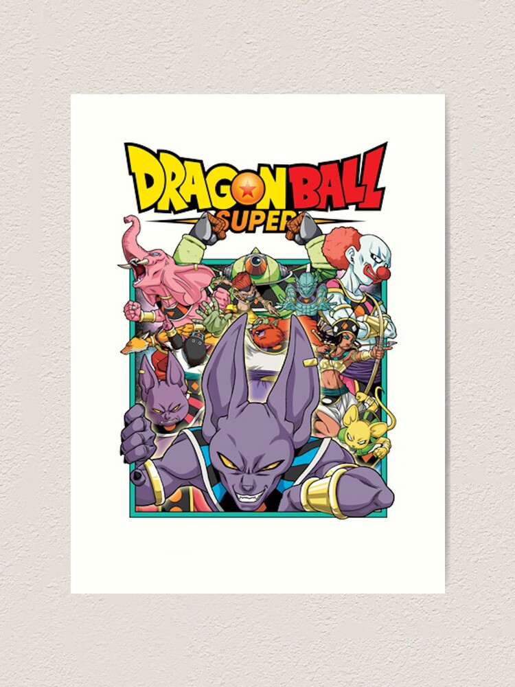 Dragon Ball Super Villain Art Print Beerus Art Print By Mostlyanimetoon Redbubble