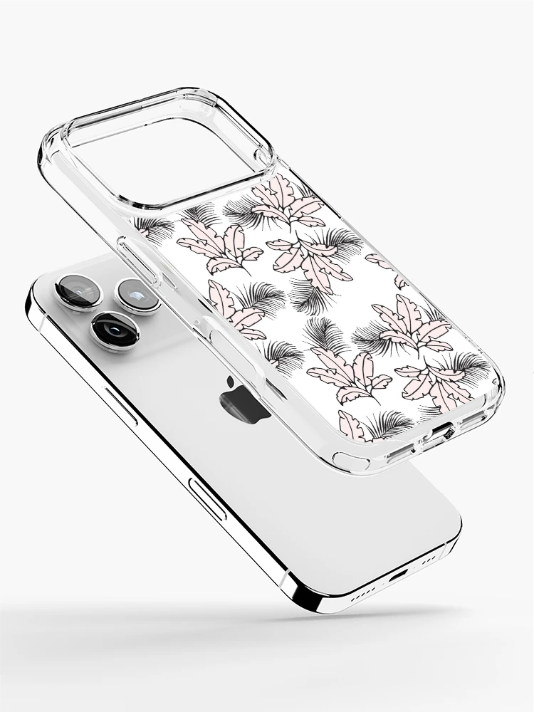 Thumbnail 2 of 5, iPhone Case, Pink leafs pattern designed and sold by Radoi Florin.