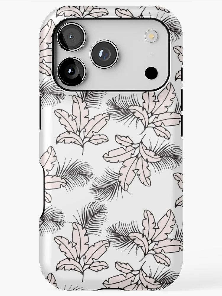 Thumbnail 1 of 4, iPhone Case, Pink leafs pattern designed and sold by Radoi Florin.