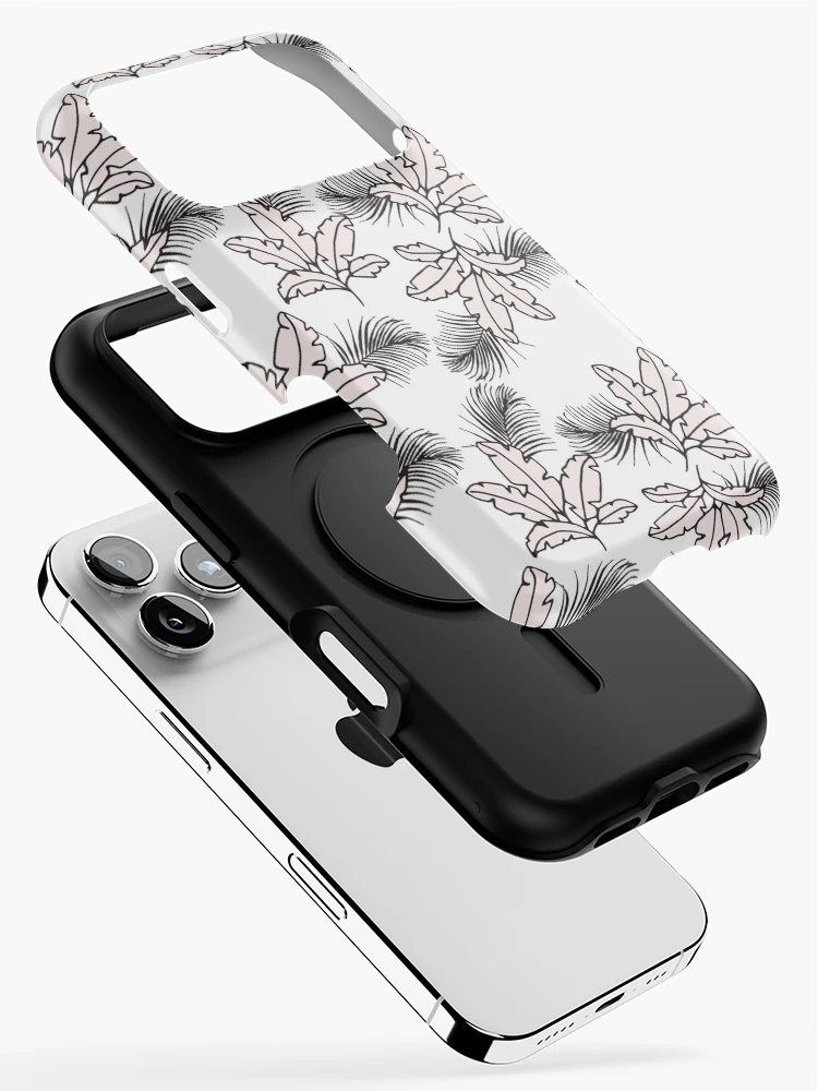 Thumbnail 2 of 4, iPhone Case, Pink leafs pattern designed and sold by Radoi Florin.