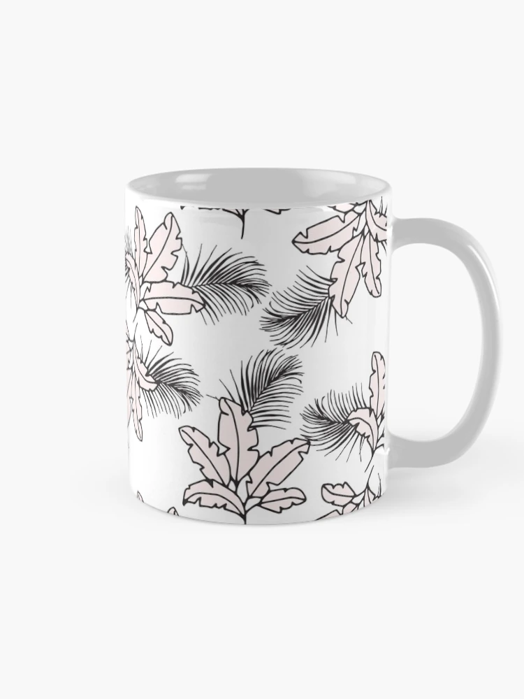 Thumbnail 3 of 6, Coffee Mug, Pink leafs pattern designed and sold by Radoi Florin.