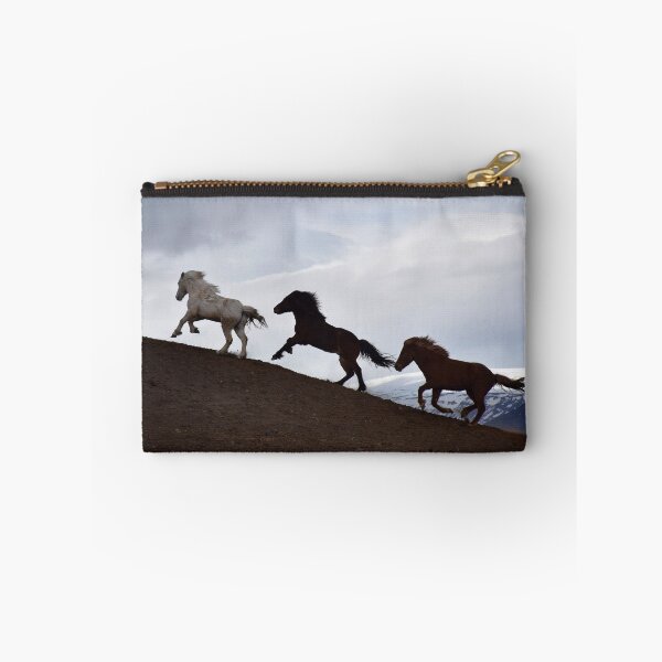 Item preview, Icelandic horses chasing each other designed and sold by elisainiceland.