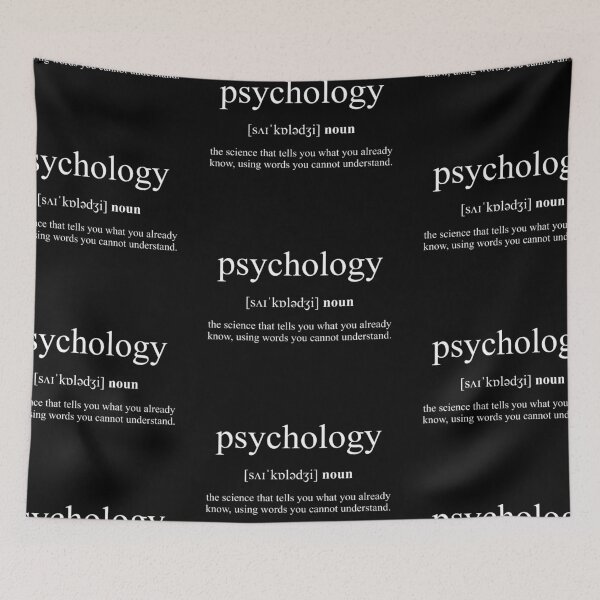 Item preview, Psychology Definition Dictionary Black Edition designed and sold by Designschmiede.