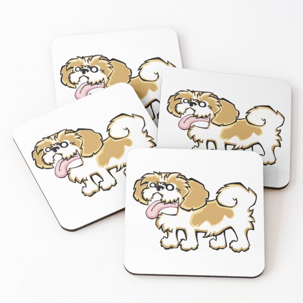 Item preview, Shih Tzu - Gold and White (Full Body) WHITE BG designed and sold by TheChicken.