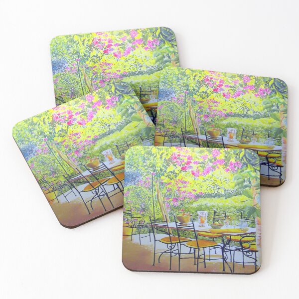 Item preview, Provencal landscape, terrace in summer, terrace in Provence, Provencal farmhouse, summer colors designed and sold by bastidecreation.