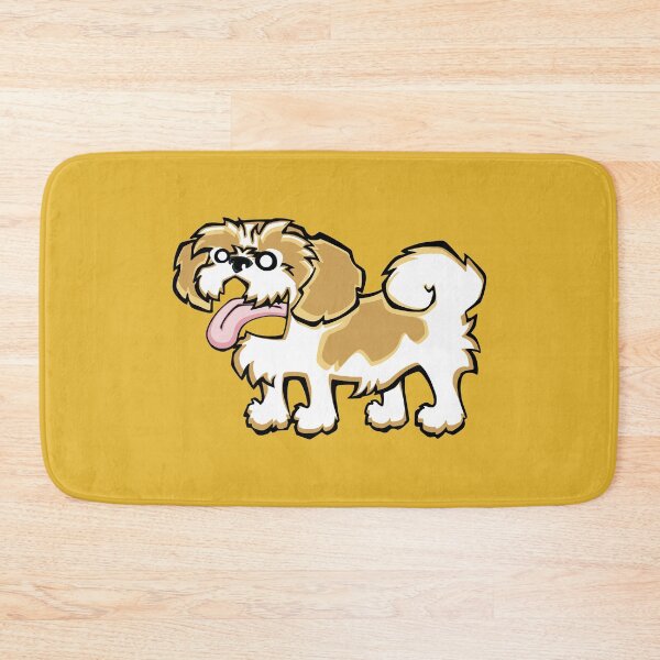 Item preview, Shih Tzu - Gold and White (Full Body) YELLOW BG designed and sold by TheChicken.
