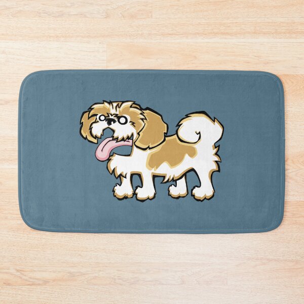 Item preview, Shih Tzu - Gold and White (Full Body) BLUE BG designed and sold by TheChicken.