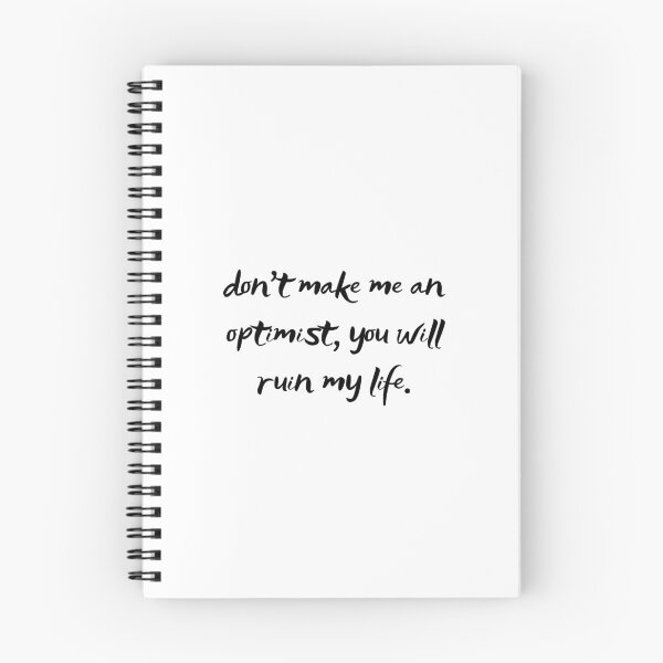 Item preview, Don't Make Me an Optimist- Fleabag designed and sold by erinaceous.