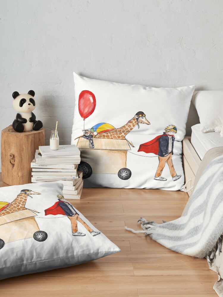 Alternate view of Dreams will follow you Floor Pillow
