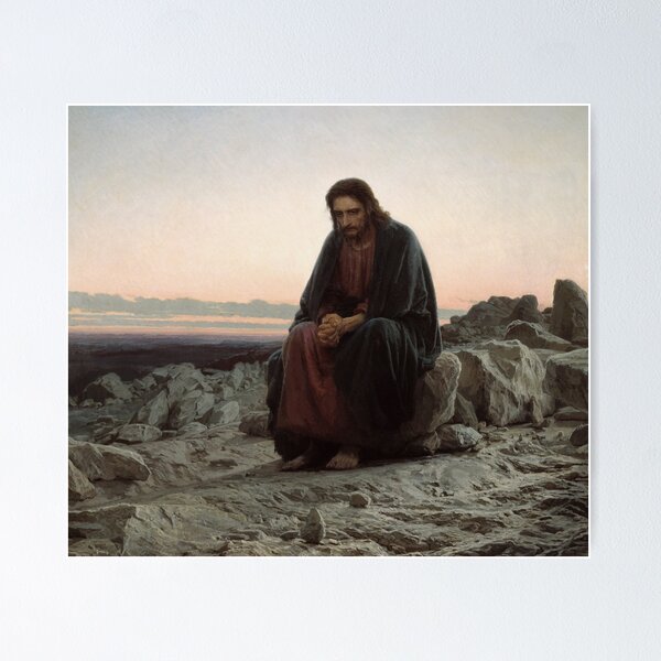 Christ in the Desert Poster