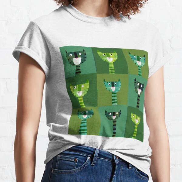 Green Cats Classic T-Shirt