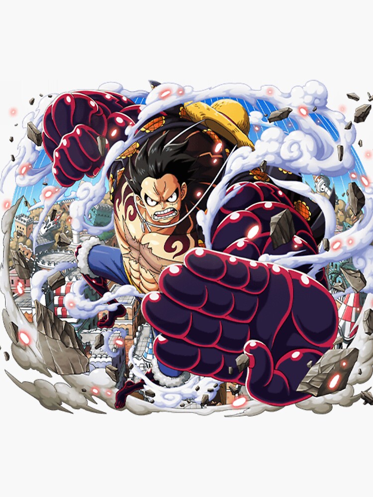 "Luffy Gear 4" Sticker by NassOSSN Redbubble